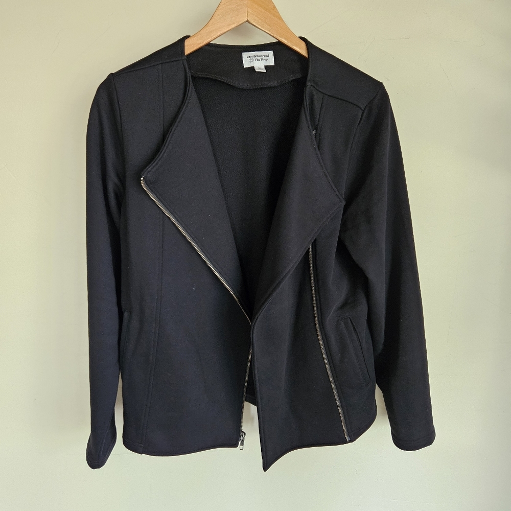 The Drop × Carolyn Mirand knit moto jacket